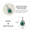 YAFEINI Malachite Necklace for Women 925 Sterling Silver Tree of