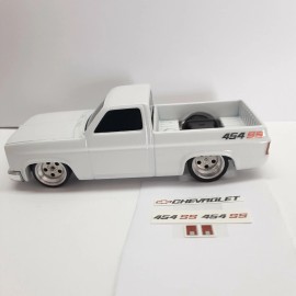 Unbranded CUSTOM DECALS  CHEVY 454 FITS ON HOT WHEELS 1/64 SCALE 83 CHEVY SILVERADO - CARS