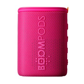 Boompods Beachboom Sustainable Rugged Portable Bluetooth Speaker - Made with Ocean Bound Plastic, Small Wireless Speakers, IPX7 Waterproof Speaker for Beach/Outdoor/Travel/Shower/Bike, Pink