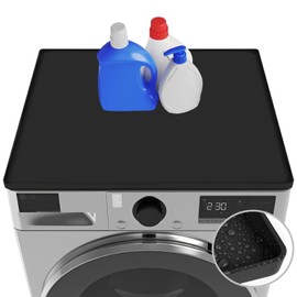 Washer and Dryer Covers for the Top, 23.6" x 23.6" Silicone Dryer Top Protector Mat Non-slip Waterproof Dryer & Washing Machine Cover Mat for Home Kitchen Laundry