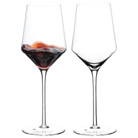 BACLIFE Red Wine Glasses Set of 2- Premium Crystal Wine Glasses Hand Blown-15 oz