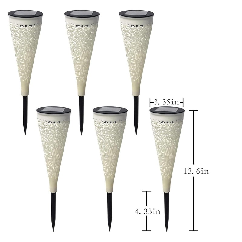 gardencave 6 Pack Solar Lights Outdoor Garden Decorative Mandala Solar