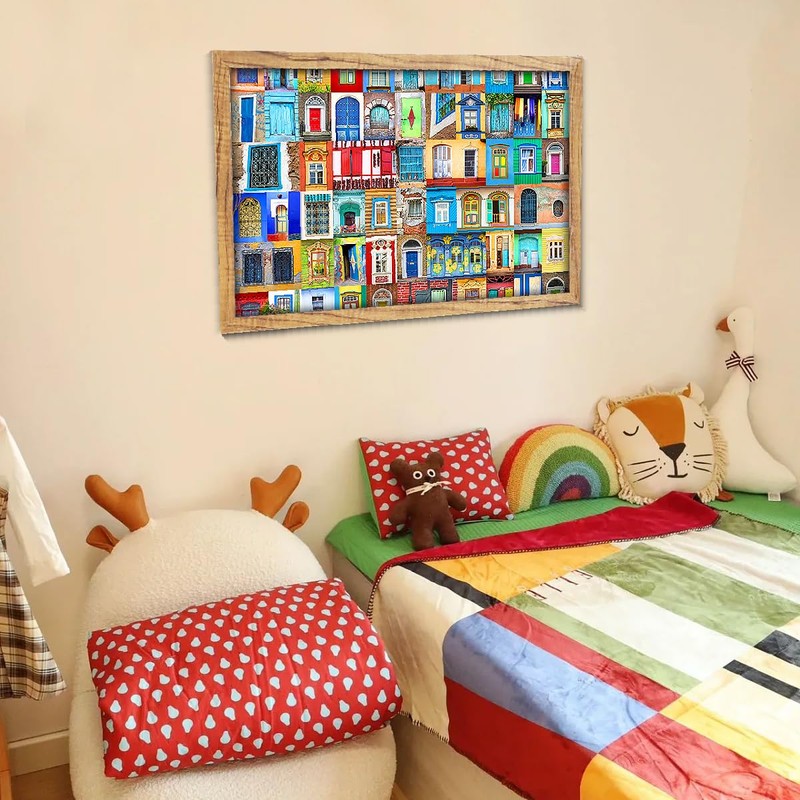 MISITU Puzzle 1000 Pieces for Adults and Children - Colourful