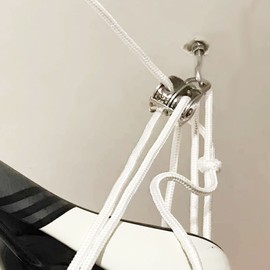 M25 Pulley, Pack of 2 M25 Double Pulley, 150 kg Load Capacity, Stainless Steel Double Pulley, Snap