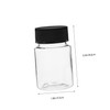 FUNOMOCYA 12Pcs Wide Mouth Plastic Sample Bottles Secure Cap Storage