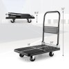 Costway Folding Push Cart Dolly Non-Slip Loading Area multipurpose Cart