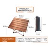 LFGUD Portable Camping Folding Table, Outdoor Lightweight Camping Aluminum Table