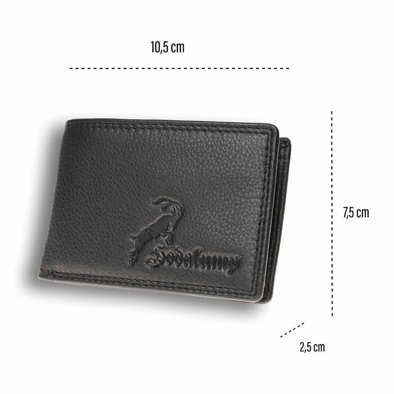 hodalump Men's Genuine Leather Small Wallet - Small Wallet/Wallet/Wallet/Wallet, black,