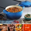 Miereirl 6 Quart Enameled Dutch Oven Pot with Lid, Cast