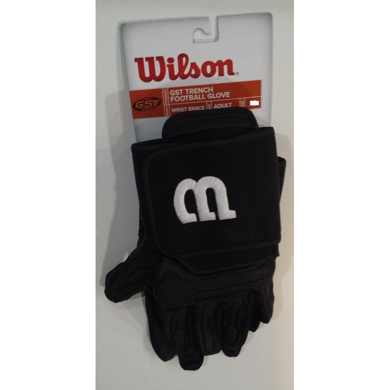 WILSON GST Trench Handschuhe, Größe M, Schwarz