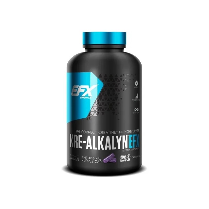 Efx Sports Kre-alkalyn Efx Creatina Monohidrato 240caps Sfn Sin Sabor