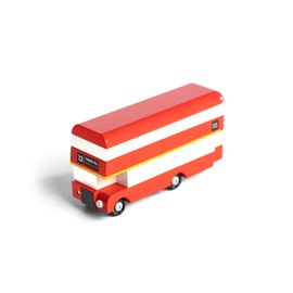 CANDYCAR® Wooden Diecast Collection - London Bus, Premium Handcrafted Beech Wood Toy Car