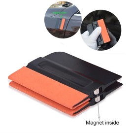 Edge 2PCS Felt Edge Squeegee Soft Car Vinyl Wrap Application Window Tint Tools Magnet