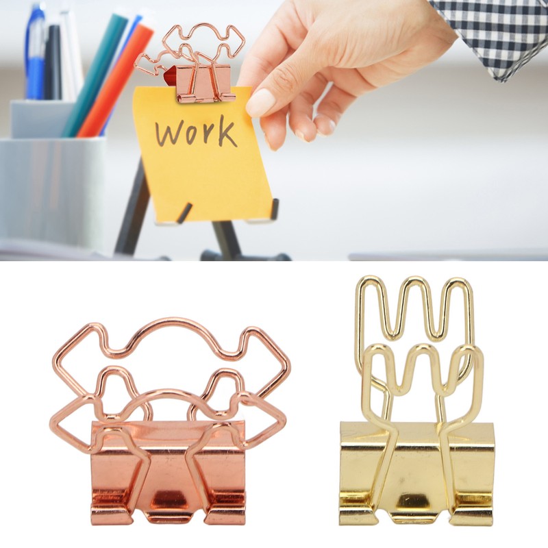 100pcs Binder Clips for Student Strong Clamping Force Metal Arrows