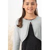 BlackButterfly Girls' Long Sleeve Bolero Sparkle Cardigan Children, silver