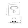 HUBER Flush-Mounted Bell Push Single Stainless Steel Door Bell Push