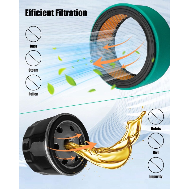 HUQUZN Tune-Up Filter Kit Fit for Miller Bobcat 225 260