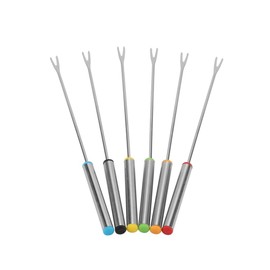 Yosoo Fondue Forks Fondue & Fountain Forks 6 Pack Cheese Fondue Pick Length Stainless Steel Safe Corrosion Resistant Durable