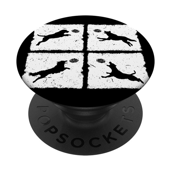 Discdogging Dog Frisbee Funny Discdogging PopSockets Standard PopGrip