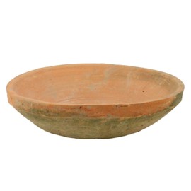 HomArt Rustic Terra Cotta Bowl, Small, Antique Red, 1-Count