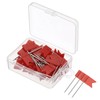 PATIKIL Flag Map Push Pins, 50 Pcs 1 Inch Travel