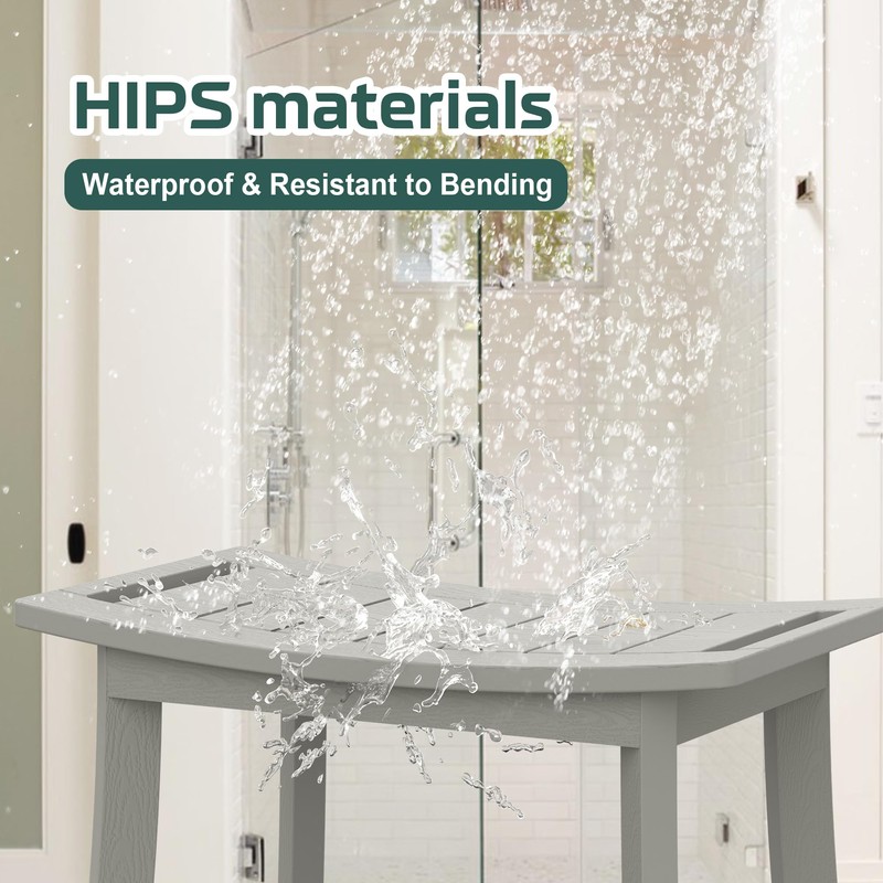 BEKVEM HIPS Shower Benches for Inside Shower, Waterproof Shower Stool