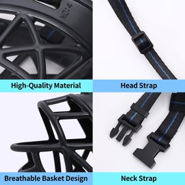 Dog Muzzle, Breathable Basket Muzzles for Small, Medium, Large and X-Large Dogs, Prevent Barking, Biting, Chewing Dog Mouth Cover