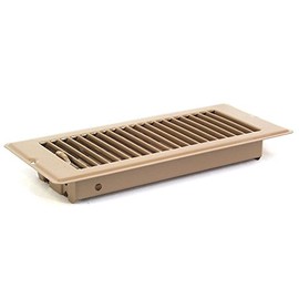 Deluxe Metal Mobile Home Floor Register Vents (4x10, Brown)