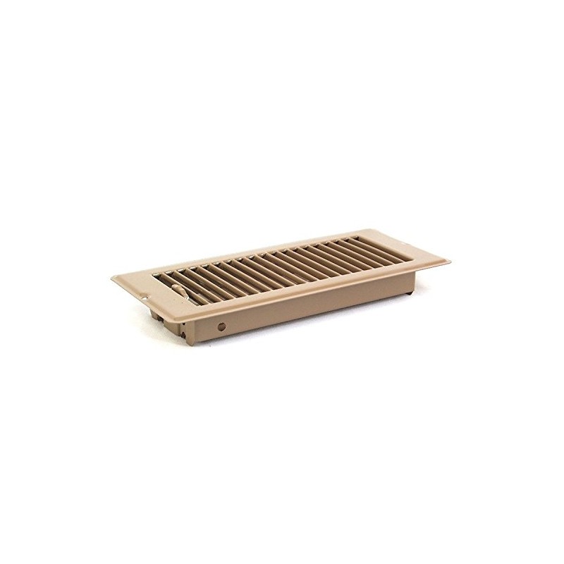 Deluxe Metal Mobile Home Floor Register Vents (4x10, Brown)