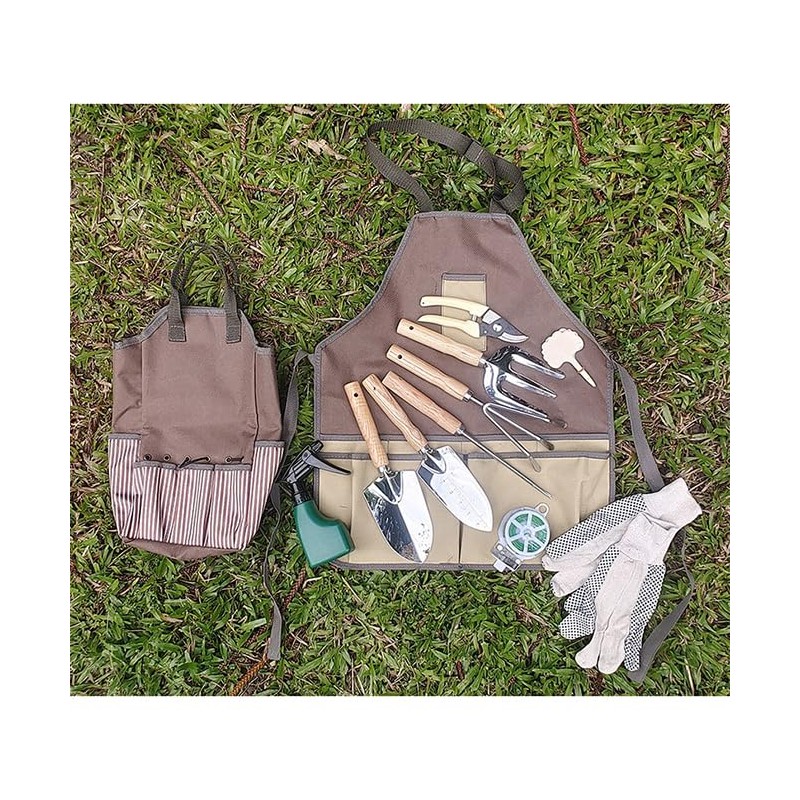 CHENGZI Gardening Apron with Pockets Oxford Cloth