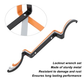 Magnetic Conduit Lockout Wrench Set, 3pcs Metal Locknut Wrench Kit for Tight Spaces, Quick Identification, Resistant