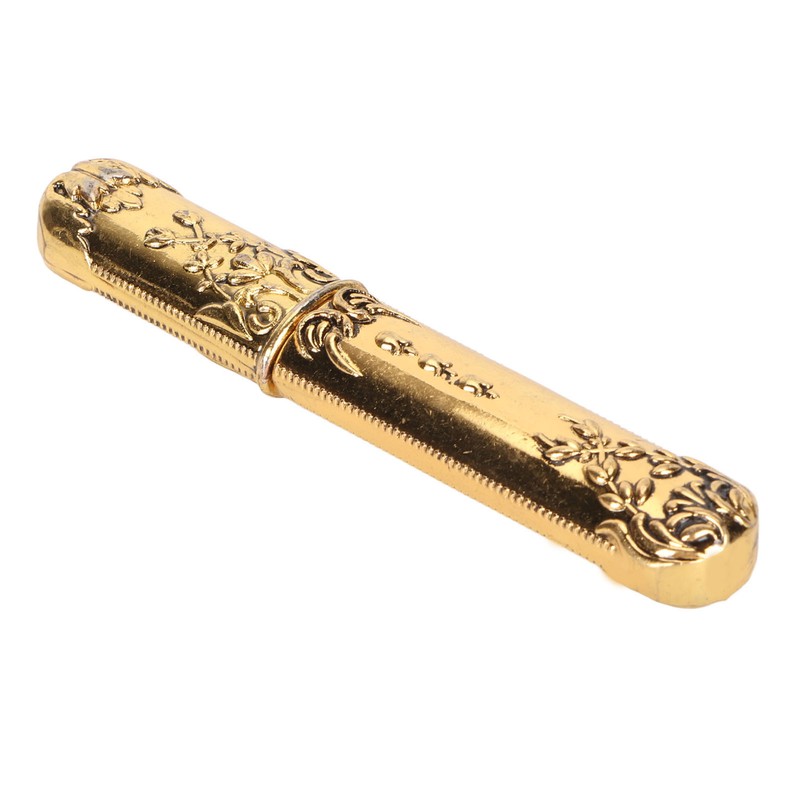 Vintage Needle Case Engraved Stereoscopic Pattern Stylish Sewing Needles Storage