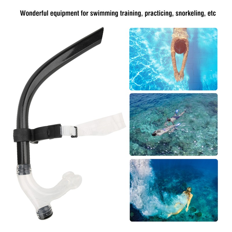 Front Loading Full Dry Swimming Training Breathing Tube Underwater Free