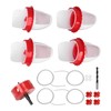 Chicken Feeder Rain Proof Poultry Feeder Port Gravity Feed Kit