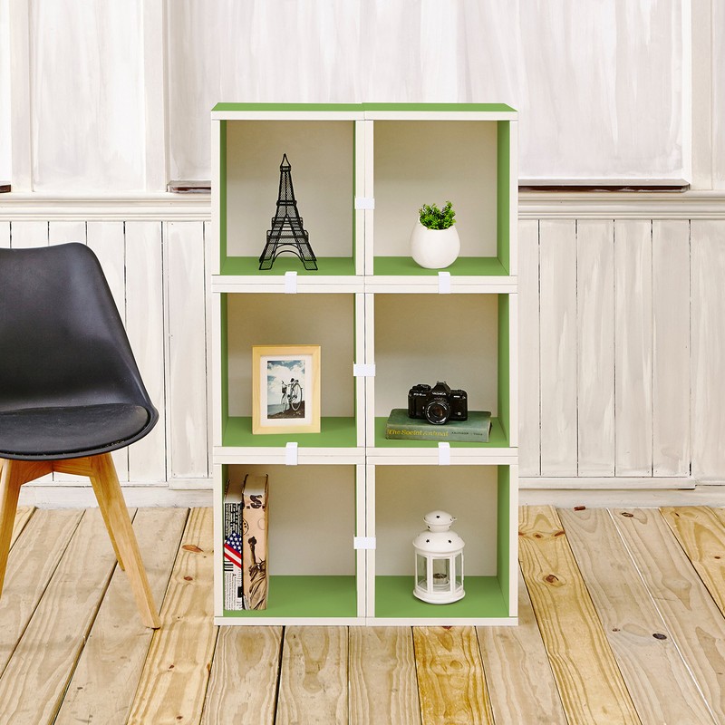 Way Basics 2 Shelf Blox Cube Espresso