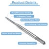 sourcing map 4pcs Straight Flute Thread Tap, M1.4 x 0.3