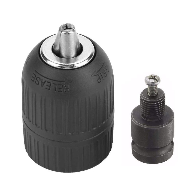 Mesee 2-13mm Capacity Keyless Drill Chuck, Mount 1/2-20UNF Quick Release