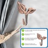 4 Pieces Metal Curtain Holdbacks Curtain Hooks for Curtains Wall