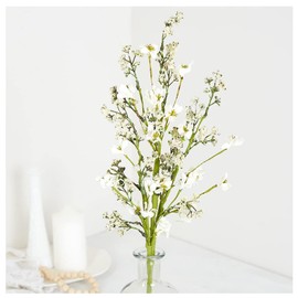 Factory Direct Craft Group of 2 White Artificial Berry and Blossom Sprays for Spring and Summer Arrangements and Baby Shower Displays - (28" H)