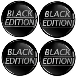 Skino Eu 4 x 50 mm Sticker for Hub Caps, Hub Caps, Wheel Hub Caps, Wheel Decal, Black Etition A 2950