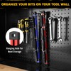 ELEAD 2PCS Magnetic Slidable Drill Bit Holder, 80 Holes Bit
