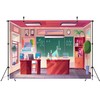 CORFOTO 7x5ft Fabric Chemistry Classroom Interior Backdrop Science Lab Backdrop