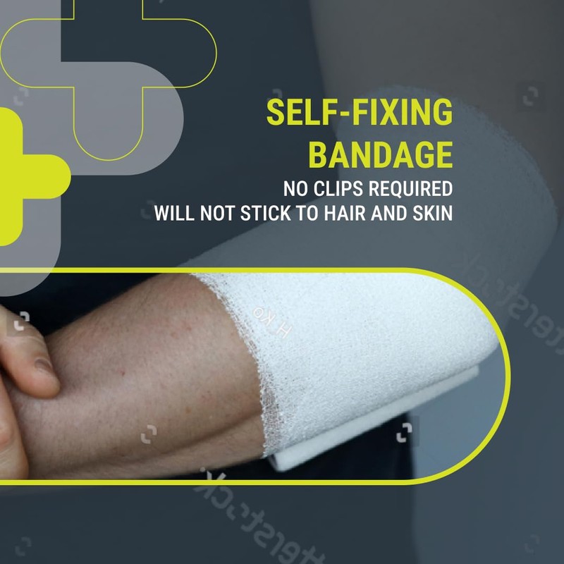 VITAPLUS PBT Self Fixing Bandages - Elastic Cohesive Bandages, Self-Fixing