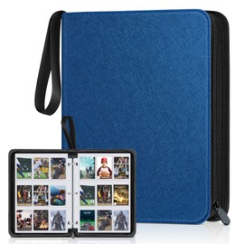 900 Pockets Card Binder, Trading Card 9 Pocket Durable Card Holder Album, Baseball Card Protectors for MTG,TCG, Game Cards, Sports Cards (Navy Blue)