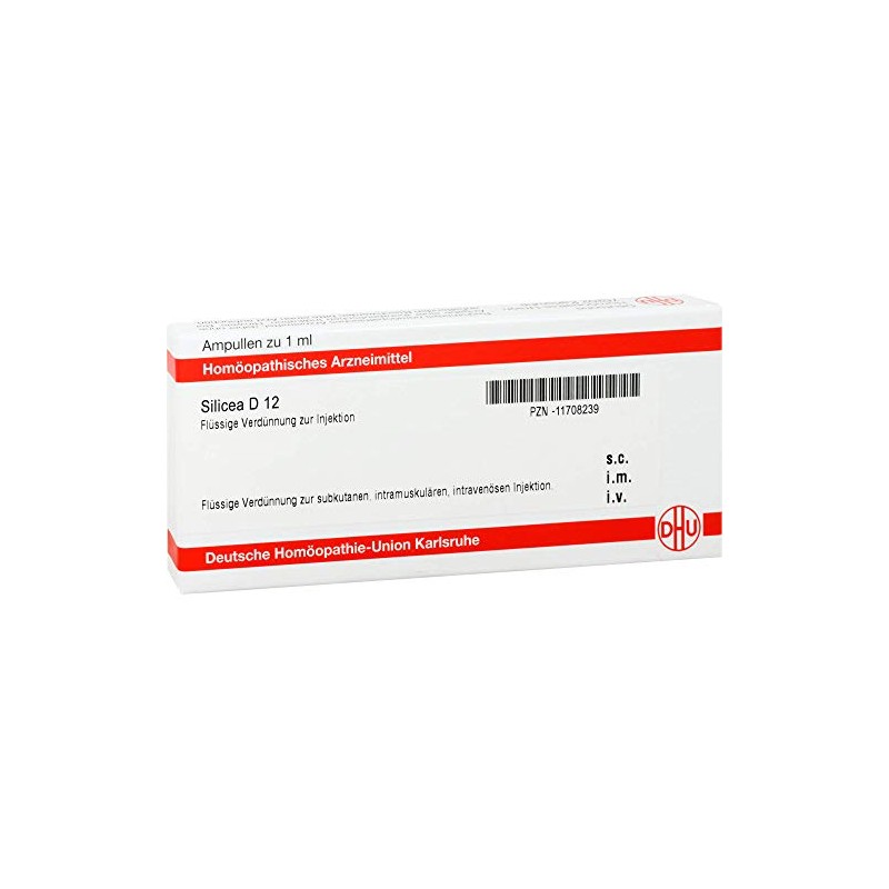 DHU Silicea D12 Ampoules Pack of 8