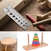 17 Holes Steel Dowel Plate,A2 Dowel Maker Plate Dowel Cutter
