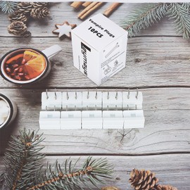 Leymays SPT-1 Vampire Plugs - 10Pcs Male White - Connector Extension Cord Ends Replacement Plug - UL Listed for Small Appliances Such as Power Strips and Lamps,DIY Projects