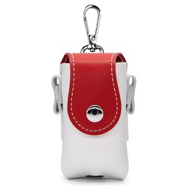 Renjzle Golf Ball Case, Lightweight, Accessory Compartment, Golf Equipment, Ball Pouch, Thin Magnetic Closure, Easy to Put On and Take Off, red