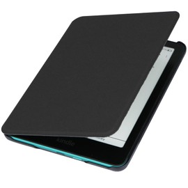 ZhaoCo Case for 7 Inch Kindle Paperwhite (12th Generation 2024), Kindle Colorsoft Signature and 7 Inch Kindle Paperwhite Signature Edition 2024 E-Reader, Slim PU Leather Protective Case - C Black