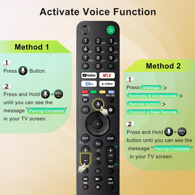 Replacement for Sony-Bravia-TV-Remote-Control,Universal Voice Remote for All Sony Smart TVs